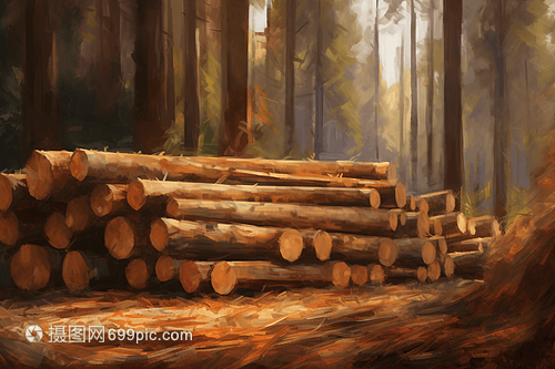 木材行業(yè)法規(guī)插畫